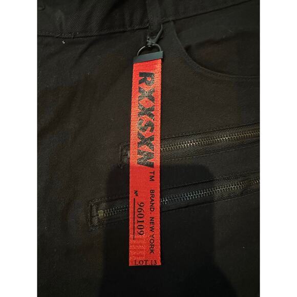 Decibel Men's Zippered Pocket Cargo Shorts Black Approx Size 42 NWOT Rock Style - Picture 6 of 8